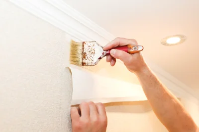 Pose de papier peint à Vivey — revêtements muraux et toiles de verre